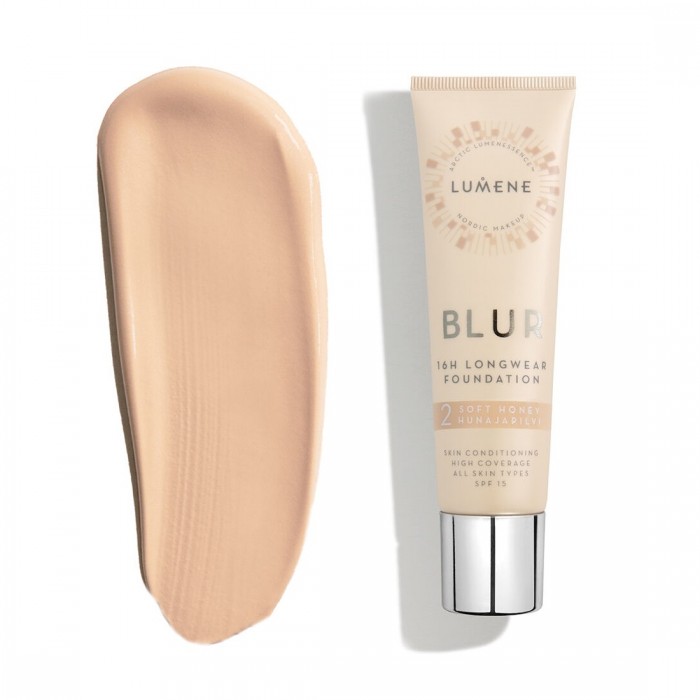 Дълготраен Фон дьо тен Lumene BLUR 2, Soft Honey Lumene Цена за Дълготраен Фон дьо тен BLUR 2, Soft Honey