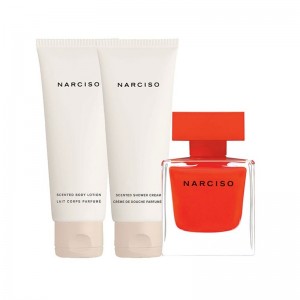 Комплект за жени Narciso Rodriguez Narciso Rouge - Eau de Parfum 50 мл + Лосион за тяло 50 мл + Душ гел 50 мл