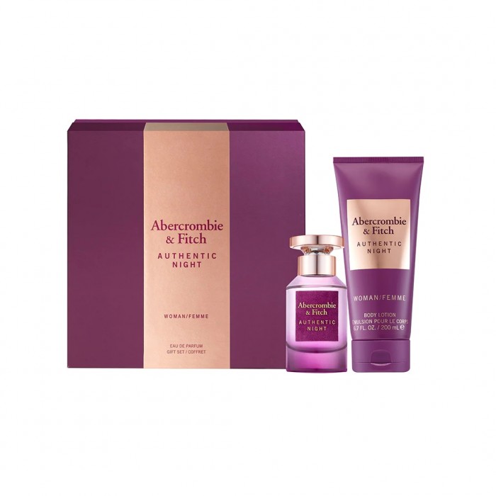 Abercrombie&Fitch Authentic Night Цена за Eau de Parfum жени 50ml + Лосион за тяло 200ml