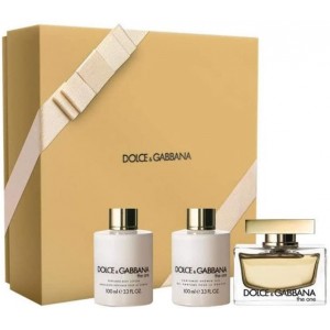 Комплект за жени Dolce&Gabbana The One - Eau de Parfum 75 мл + Лосион за тяло 100 мл + Душ гел 100 мл