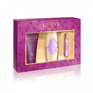 Комплект за жени Guess Gold - Eau de Parfum 75 мл + 15 мл + Лосион за тяло 200 мл Комплект за жени Guess Gold - Eau de Parfum 75 мл + 15 мл + Лосион за тяло 200 мл