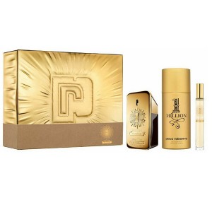 Комплект за мъже Paco Rabanne One Million - Parfum 50 мл + 10 мл + Дезодорант One Million 150 мл