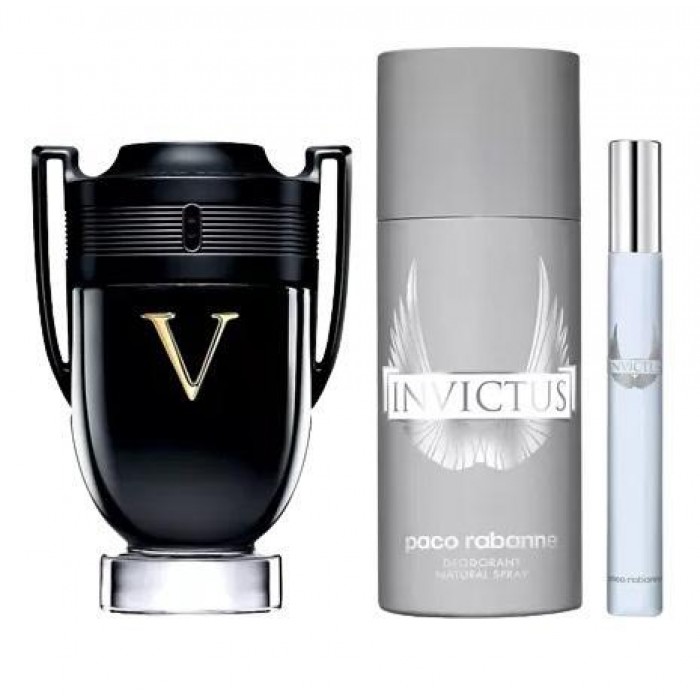 Комплект за мъже Paco Rabanne Invictus Victory - Eau de Parfum 100 мл + Invictus Eau de Toilette 10 мл + Invictus Дезодорант 150 мл Paco Rabanne Invictus Victory Комплект Цена за Eau de Parfum жени 100ml + Invictus Eau de Toilette 10ml + Invictus Дезодорант 150ml