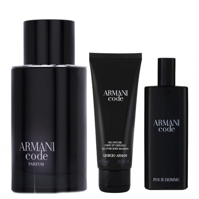 Комплект за мъже Armani Code - Parfum 75 мл + 15 мл + Душ гел 75 мл Armani Code Комплект Цена за Parfum мъже 75ml + 15ml + Душ гел 75ml
