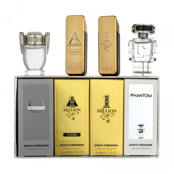 Комплект за мъже Paco Rabanne Collection Mini - Eau de Toilette 3x5 мл + Parfum 5 мл Paco Rabanne Collection Mini Комплект Цена за Eau de Toilette мъже 3x5 мл + Parfum 5 мл