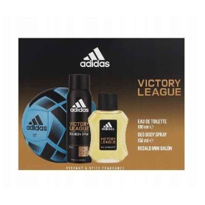Комплект за мъже Adidas Victory League - Eau de Toilette 100 мл + Дезодорант 150 мл + Мини футболна топка