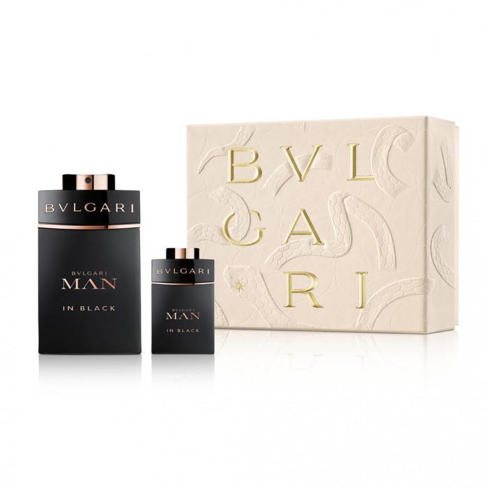 Цена за Комплект за мъже Bvlgari Man in Black - Парфюмна вода 100 мл + Мини Парфюмна вода 15 мл