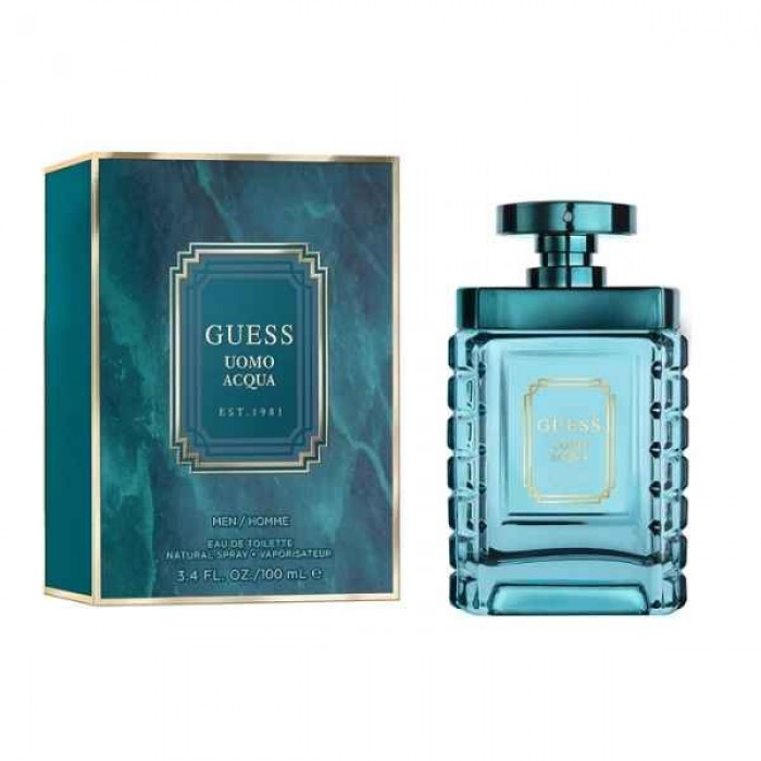 Guess Uomo Acqua Eau de Toilette - Тоалетна вода за мъже 100 мл Цена за Guess Uomo Acqua Eau de Toilette - Тоалетна вода за мъже 100 мл