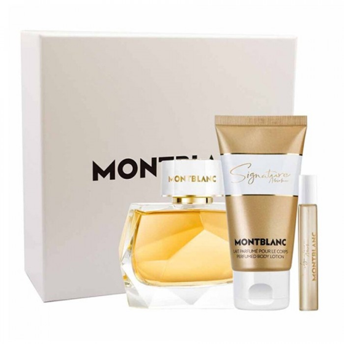 Цена за Комплект за жени Montblanc Signature Absolue - Парфюмна вода 90 мл + Лосион за тяло 100 мл + Мини Парфюмна вода 7.5 мл