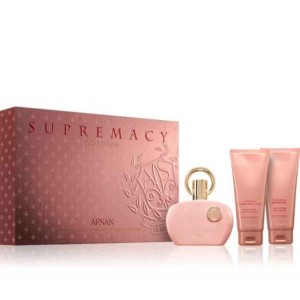 Комплект за жени Afnan Supremacy Pink - Парфюмна вода 100 мл + Лосион за тяло 100 мл + Душ гел 100 мл