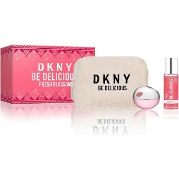 Комплект за жени Donna Karan Be Delicious Fresh Blossom - Парфюмна вода 100 мл + Лосион за тяло 125 мл + Чанта Цена за Комплект за жени Donna Karan Be Delicious Fresh Blossom - Парфюмна вода 100 мл + Лосион за тяло 125 мл + Чанта