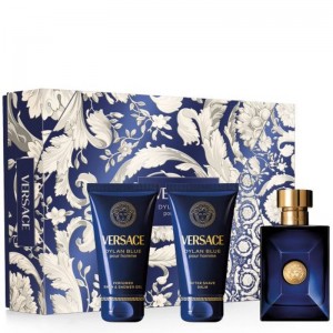 Комплект за мъже Versace Dylan Blue - Тоалетна вода 50 мл + Афтършейв балсам 50 мл + Душ гел 50 мл