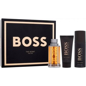 Комплект за мъже Hugo Boss The Scent - Тоалетна вода 100 мл + Дезодорант спрей 150 мл + Душ гел 100 мл