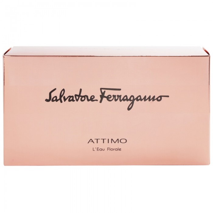 Комплект жени Salvatore Ferragamo Attimo L`Eau Florale Цена за Eau de Toilette EDT 100ml + Лосион за тяло BL 50ml + Несесер