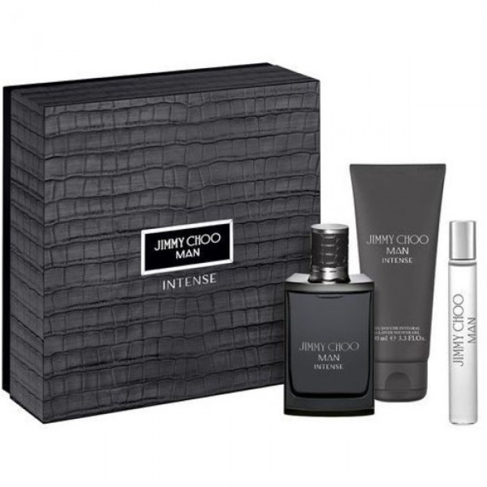Комплект за мъже Jimmy Choo MAN Intense - Eau de Toilette 100 мл + 7.5 мл + Афтършейв балсам ASB 100 мл Комплект мъже Jimmy Choo Man Intense Цена за Eau de Toilette EDT 100ml + 7.5ml + Афтършейв балсам ASB 100ml