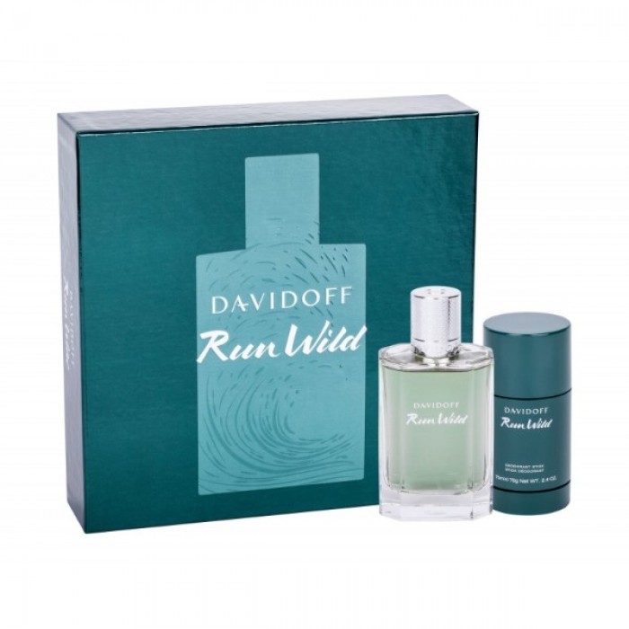Комплект за мъже Davidoff Run Wild Цена за Eau de Toilette 100ml+ Део-стик DEO 75ml