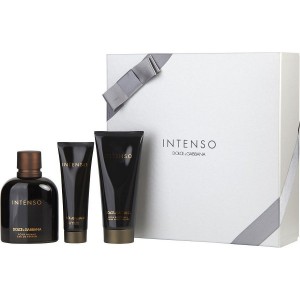 Комплект за мъже Dolce&Gabbana Pour Homme Intenso - Eau de Parfum 125 мл + Афтършейв балсам ASB 100 мл + Душ гел SG 50 мл