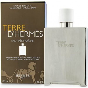 HERMES Terre d`Hermes Eau Tres Fraiche - Eau de Toilette за мъже 150 мл, флакон с възможност за пълнене! HERMES Terre d`Hermes Eau Tres Fraiche - Eau de Toilette за мъже 150 мл, флакон с възможност за пълнене!