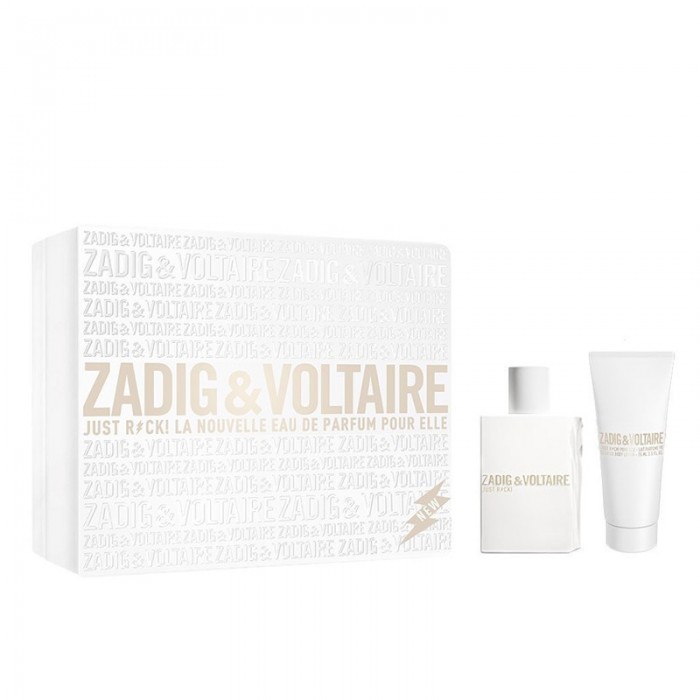 Комплект за жени Zadig&Voltaire Just Rock! FOR HER - Eau de Parfum за жени 50 мл + Лосион за тяло BL 100 мл Комплект жени Zadig&Amp;Voltaire Just Rock! For Her Цена за Eau de Parfum жени EDP 50ml + Лосион за тяло BL 100ml