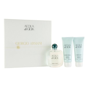 Giorgio Armani T Acqua Di Gioia Комплект Eau de Parfum + Лосион за тяло + Душ гел за жени + BL + SG 50 мл + 75 мл + 75 мл Giorgio Armani T Acqua Di Gioia Комплект Eau de Parfum + Лосион за тяло + Душ гел за жени + BL + SG 50 мл + 75 мл + 75 мл